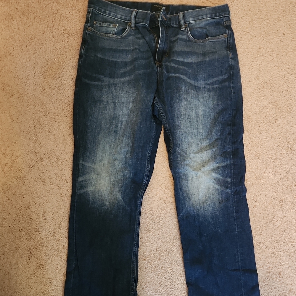 Banana Republic Men's Washed Blue Bootcut Jeans